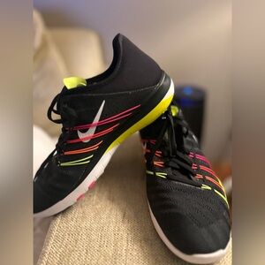 Nike Black with Neon Accents Running Shoes